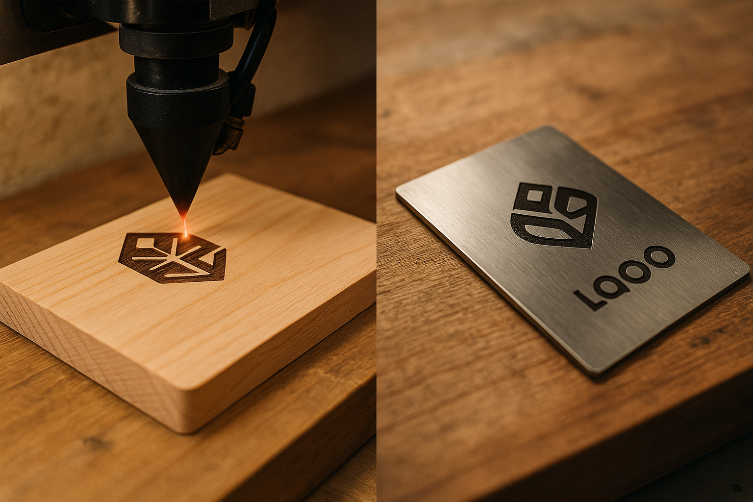 Firmenlogos auf Holz: So gelingt die perfekte Lasergravur